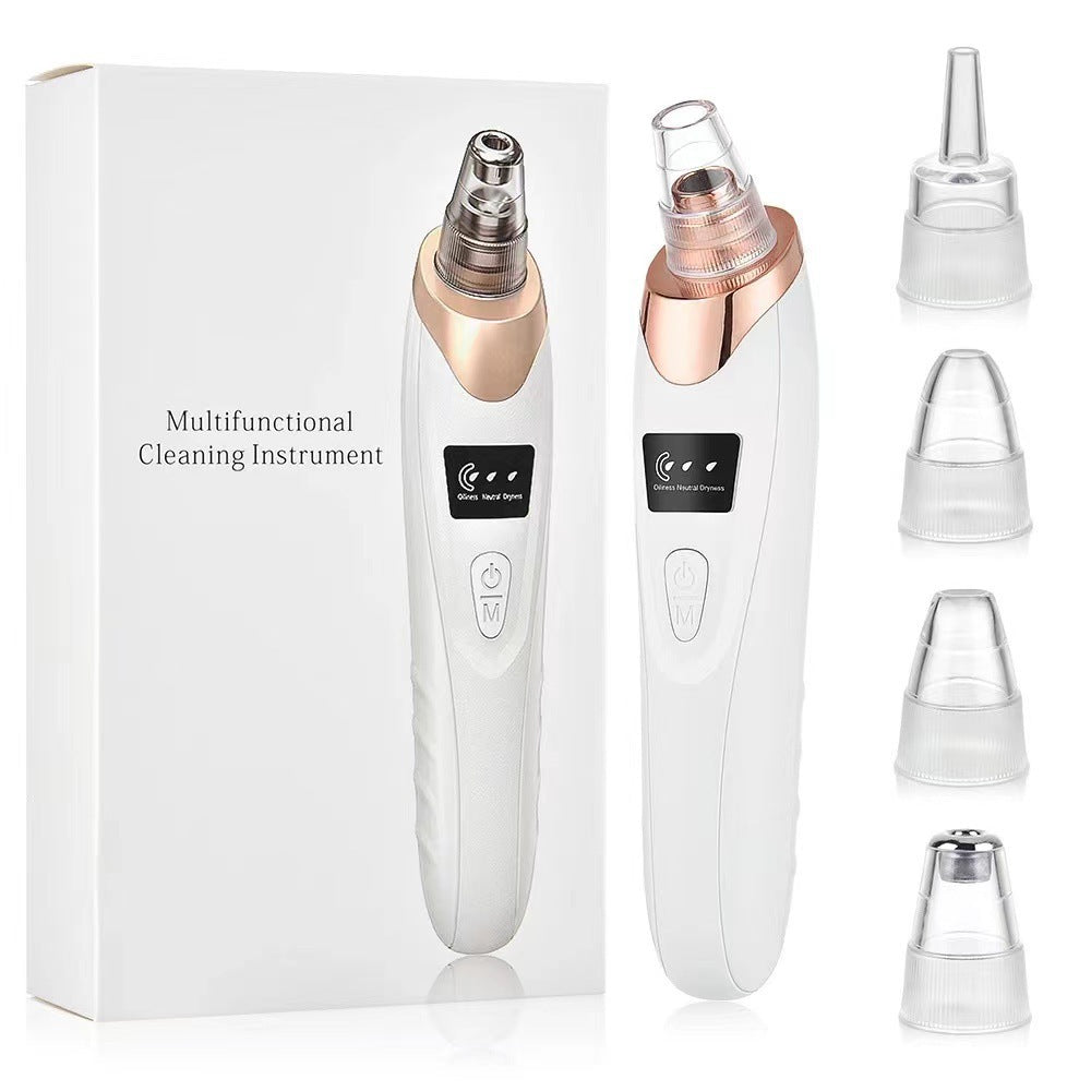 Multifunctional cleaning instrument with attachments on a white background